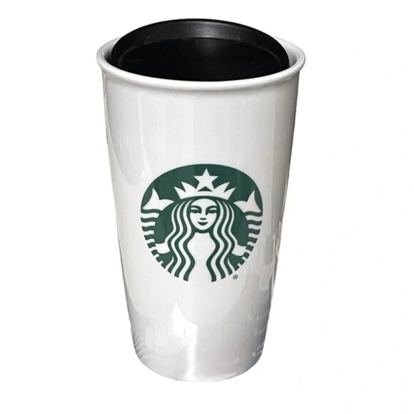 STARBUCKS 2016 Tall Coffee Tumbler Emulates Their Standard To-Go Cup. 12 oz - Picture 3 of 9